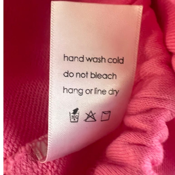 Naked Wardrobe French Terry Hoodie in Bubblegum Pink - Picture 10 of 10